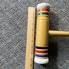 Vtg Forster Croquet Wooden 28  Mallet Used Replacement Handle Head Free Ship Usa