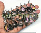 Big Sale   Labradorite Gemstone Wholesale Pendant Lots 925 Silver Plated Jewelry