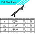 Matte Black Modern Cabinet Handles Pulls Kitchen Drawer Stainless Steel Hardware