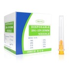 25g 1 Inch Lab Dispensing Luer Lock Needles With Caps  Disposable 25g-25mm