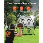 Uimoso 7x7 Ft Portable Football Throwing Net For Qb Training And Practice  Black