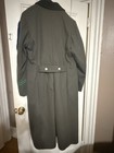 East German Border Guard Trench Coat Military Grade- Green Wool  Size Ug 52
