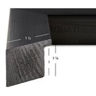 Craig Frames Modern Aesthetics 150  1 5 Inch Wide Brushed Black Picture Frame