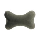 11x7x3 5 Bone Pillow Neck Head Rest Memory Foam Travel Trip Posture Support Grey