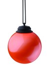 Wp430 Battery Powered Summer Patio 5  Globe Light With Automatic On And Orange