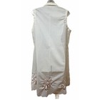 Vintage Handmade Semi Sheer Floral Embroidered 1960s Day Dress Cottagecore