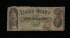 Sc 1862  5 Fr 62 Early Legal Tender Note - Scarce Civil War Issue   288 