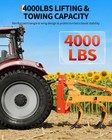 3 Point Quick Hitch For Category 2 Tractors W  2  Receiver Hitch 4000 Lbs Steel