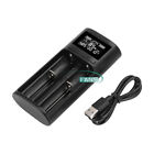 18650 21700 Universal Li-ion Li Battery Charger W  Digital Lcd Capacity Display 