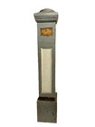 Antique Victorian Square Painted Oak Wood Newel Post 47 X 9 X 9
