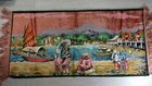 Vintage Tapestry Asian Oriental Scenery 39  X 19  Wall Antique Art 