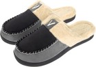Mens Moccasin Slippers Indoor Outdoor House Slippers Warm Plush Fuzzy Memory    