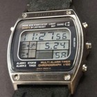 Citizen Vintage Digital Chronograph Multi Alarm Pw Watch 80s Japan Rare