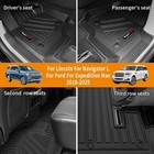 Custom Floor Mats Cargo Liner And Backrest Mat For 2018-2025 Ford Expedition Max
