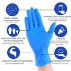Nitrile Blue Disposable Exam medical Cleaning Gloves 4 Mil Powder Latex Free