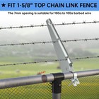 10 Pack Barbed Wire Arm For 1-5 8  Chain Link Fence  Galvanized Steel Fence Heig