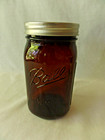 4 New Ball Amber Color 1 Quart Canning Jars With Lids   Bands 2019