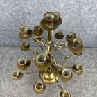 Antique Brass 5-tier Candelabra Candle Holder Swivel Arms Folding 19 Inch Tall