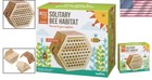 Wooden Solitary Bee Habitat Kids Craft Kit Educational Diy Outdoor Garden