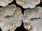 Antique Limoges T v Fish 9  Plates