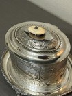 Antique Early 1900s Elkington   Co Silver Plate Lidded Box Biscuit muffin Warmer