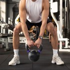 Single 40 Lbs Cast Iron Kettlebell Home Gym Strength Training Kettlebells Weight