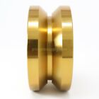 4  V Groove Heavy Duty Caster Track Solid Wheel Sliding Gate Roller   2 Pack