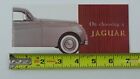 1960 s On Choosing A Jaguar 10-page Sales Brochure Pamphlet  722