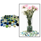 500 Pcs Mixed Color Glass Gems  Pebbles  Mosaic Tiles Marbles Vase Accents  5lb 