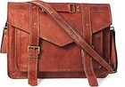 Handmade Leather Messenger Laptop Computer Satchel Distressed Bag  13  X 18  
