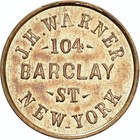 New York City Ny630ca-1d Ngc Ms-65 - J h  Warner - Ex Dr  George Hetrich - Rare