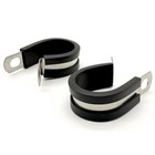 1  Stainless Steel Rubber Insulated Medium Duty Cable Clamp