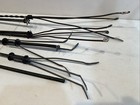 5   Antique  Copper Lightning Rods  4 With Metal  Stands