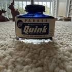 Parker Vintage Quink Bottle Ink---permanent Blue-black-for Parker Open Box