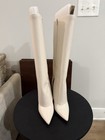 Inc International Concepts Skylarp Off White Wide Calf Knee High Boots 7 M