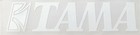 Tama Drums Logo 9  X 2  White Logo Die Cut Sticker Decal For Bass Drum 