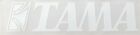 Tama Drums Logo 9  X 2  White Logo Die Cut Vinyl Sticker Decal For Bass Drum