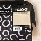 Igloo Cooler New  Bag Tote Fully Insulated Lunch Bag Black White Holds 9 Cans