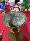 Antique Brass Church Vase 12 Inch Tall Vintage Very Collectible Item Rare Item