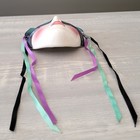 Vintage Clay Art Cat Masquerade Mask Wall Decor W  Ribbons Ceramic Multicolor