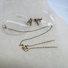 1920 s Pince Nez Eyewear Opera Glasses Gold Filled Frames Chain pocket Clip case