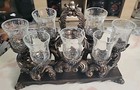 Vintage Wooden Candelabra Candle Holder