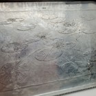 Vintage Arthur Armour Hammered Aluminum Tray Lily Pads
