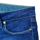 Paige Skyline Skinny Leg Distressed Dark Blue Wash Denim Jeans Pants Size 30