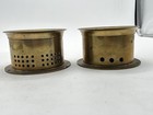 Vtg Harwich Clock Company Brass Marine Barometer   Ships Bell Clock Tested