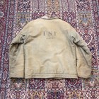 Vtg 40s Ww2 Usn N-1 Deck Jacket Named Stenciled 1st Moody Military Alpaca 40 L
