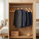 12 Pack Heavy Duty Wooden Suit Hangers Wide Shoulder Coat Clothes Hanger Natural