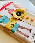4 Uncut Vintage Dress Sewing Patterns   Free Shipping
