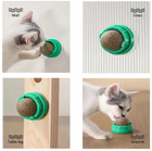 2pcs Catnip Wall Stick-on Ball Toys For Cats     Natural Dental Treats   Fun Chews