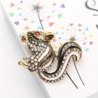 Fashion Rhinestone Cute Squirrel Brooch Suit Pin Pin Animal Clothing Accessories